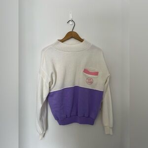 Vintage 90s Gadabouts Good Friends colourblock sweatshirt